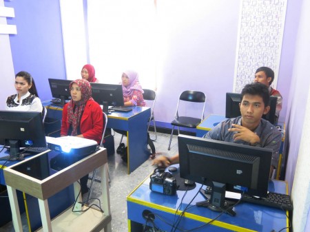 Peserta Pelatihan Pertelevisian bagi Staff SIAK TV dari Dinas Perhubungan dan Infokom
