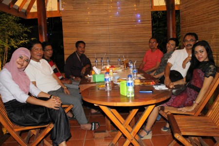 Malam Keakraban peserta pelatihan di wisata kuliner Pringwulung Jogja