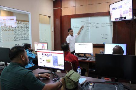 Pelatihan Jurnalistik Penulisan Berita SETDA Kabupaten Asmat Provinsi Papua Selatan Agustus 2023