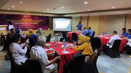 Pelatihan Optimasi Kinerja Organisasi Manajemen Mutu ISO 9001-2015 Program Pascasarjana Universitas Tadulako Desember 2023